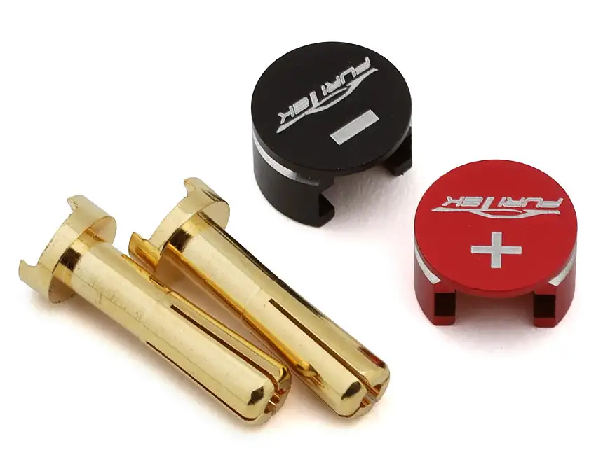 Furitek LowPro Bullet Plug Grips w/4mm Bullets (Black/Red)