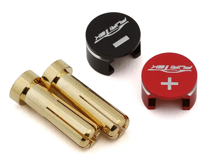 Furitek LowPro Bullet Plug Grips w/5mm Bullets (Black/Red)