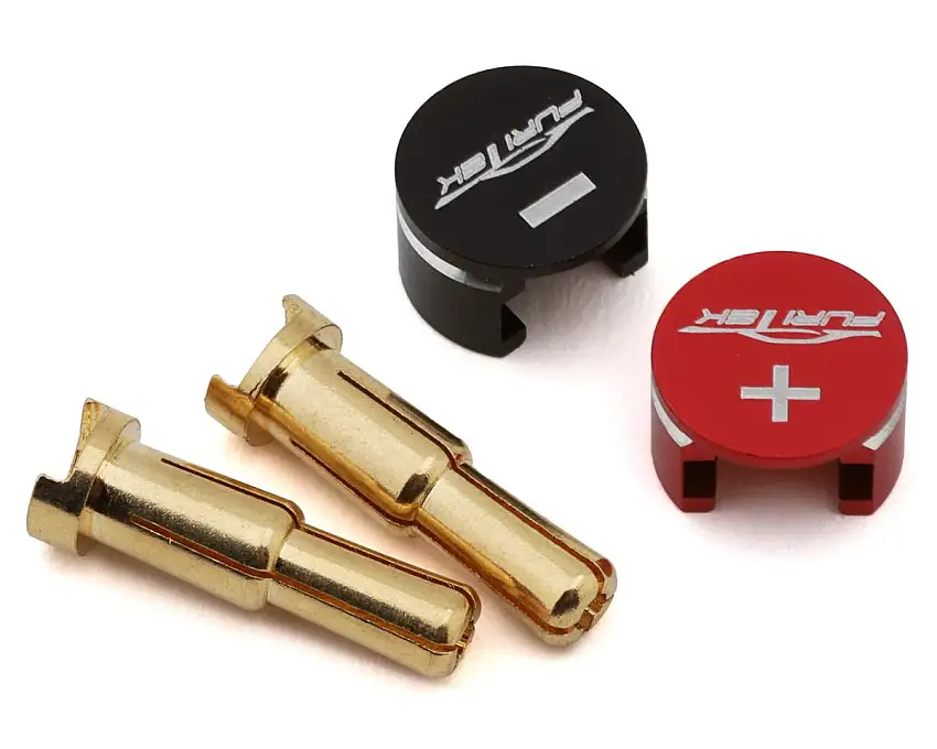 Furitek LowPro Bullet Plug Grips w/4-5mm Bullets (Black/Red)