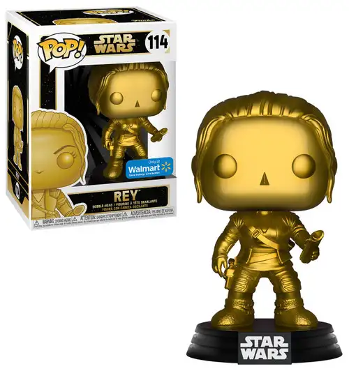 Funko POP! Star Wars Rey Exclusive Vinyl Figure #114 [Gold Metallic]