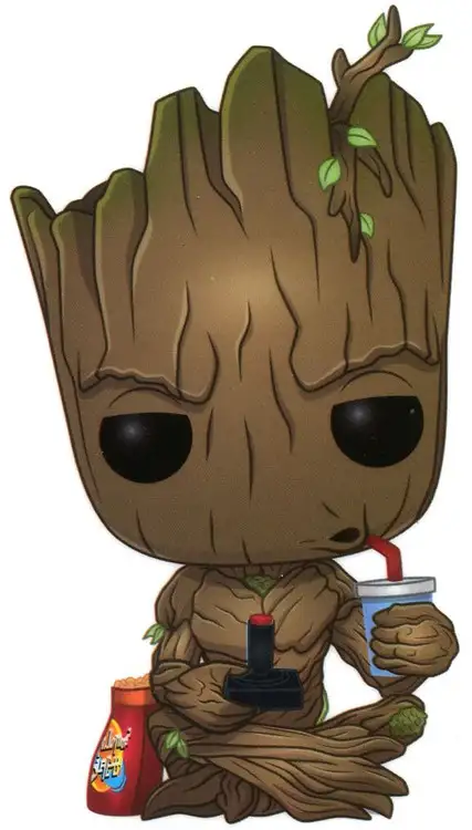 Funko Marvel Groot Exclusive Sticker [Gamer, Sitting]