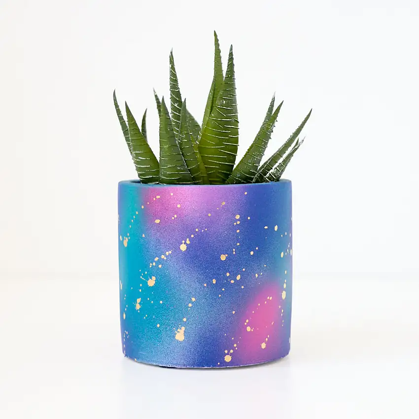 Galaxy Cosmos Cement Planter