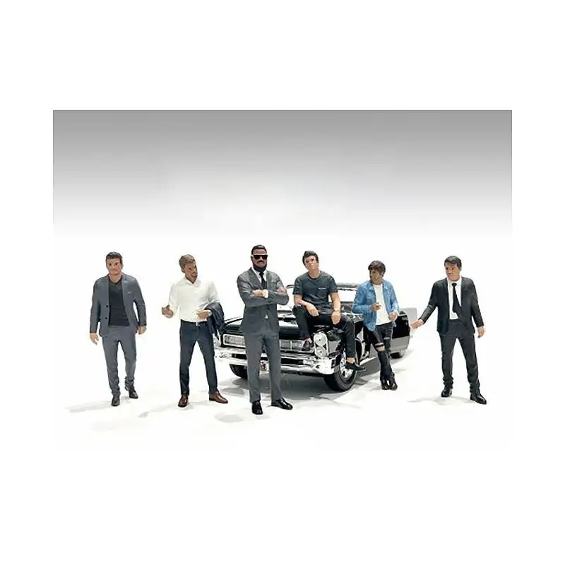 "Gentlemen's Club" 6 piece Figure Set for 1/24 Scale Models by American Diorama
