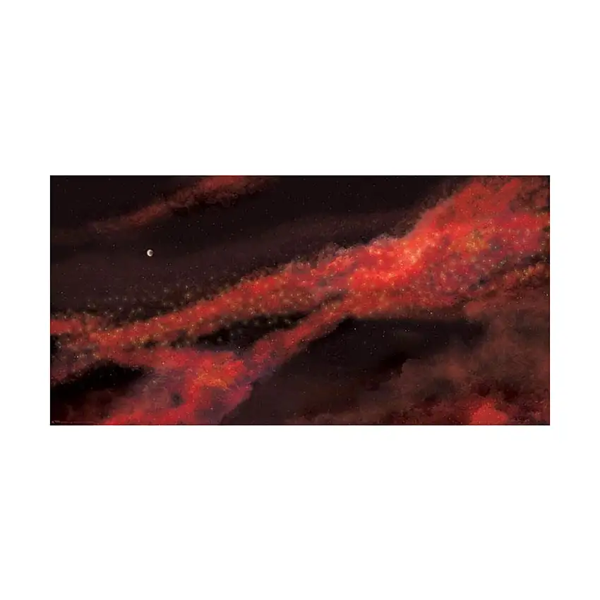 72" x 36" Vinyl Game Mat - Crimson Gas Cloud