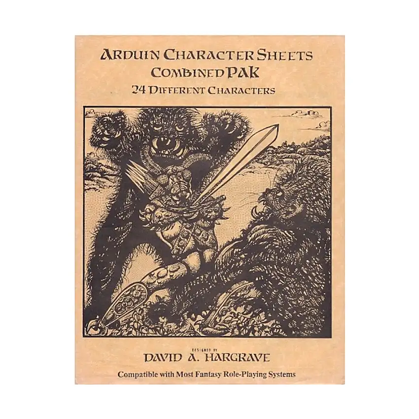 Arduin Character Sheets - Combined Pak