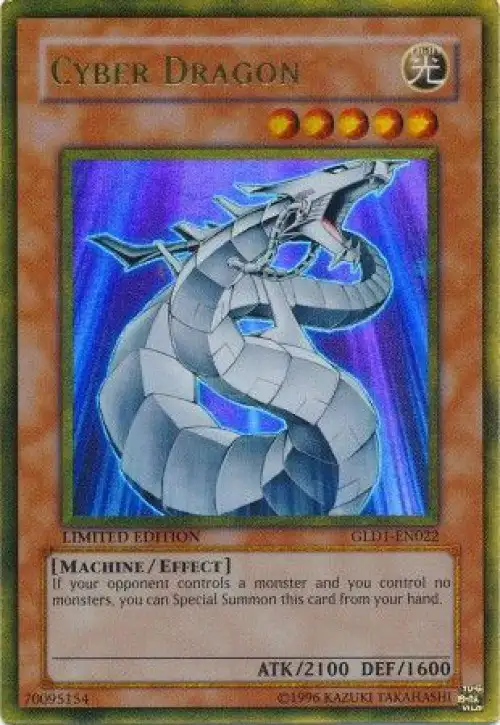 YuGiOh Gold Series 1 2008 Gold Rare Cyber Dragon GLD1-EN022
