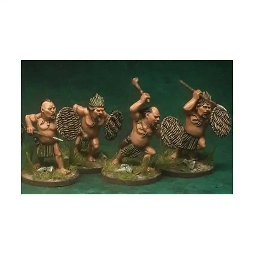 Woodwoses Hearthguard w/Shields, Spears and Clubs
