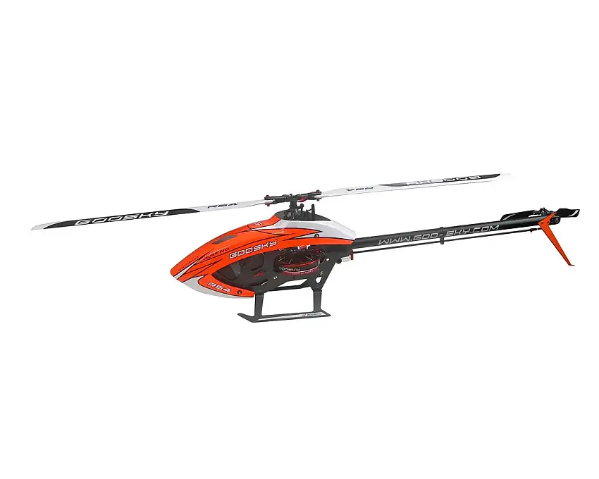 GooSky Legend RS4 Venom Electric Helicopter Combo Kit (Orange) w/80A ESC, Servos, Motor & 6S LiPo Battery