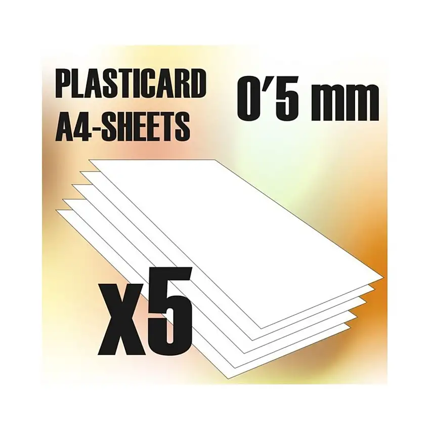 ABS Plain A4 Sheets - 0.5mm