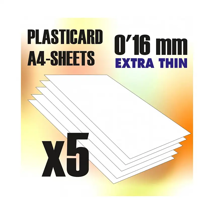 ABS Plain A4 Sheets - 0.16mm