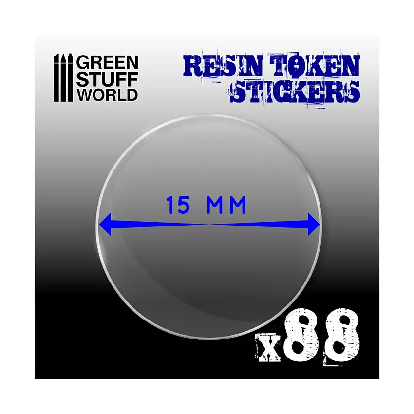 15mm Resin Token Stickers