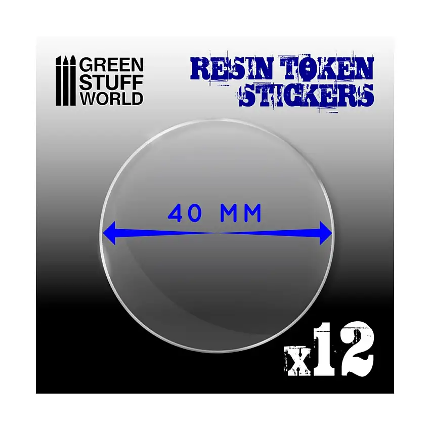 40mm Resin Token Stickers