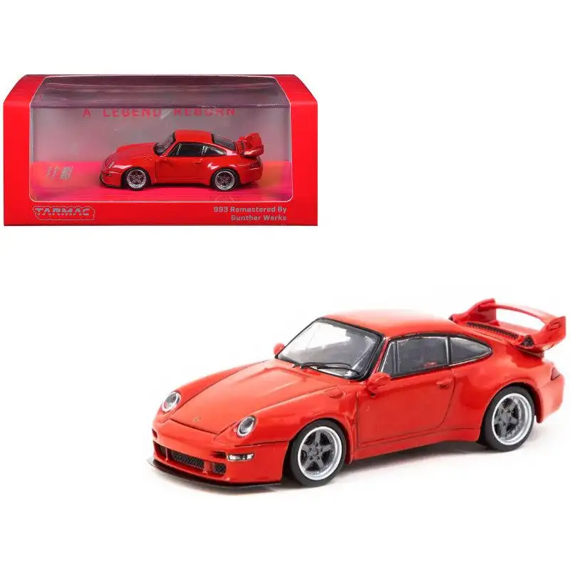 Gunther Werks 993 Red "Road64" Series 1/64 Diecast Model Car by Tarmac Works