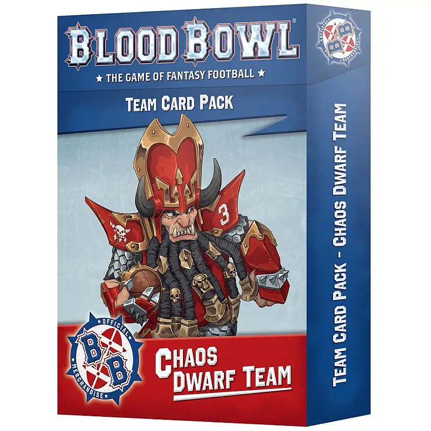 Blood Bowl: Chaos Dwarf Team - Card Pack (Last Chance)