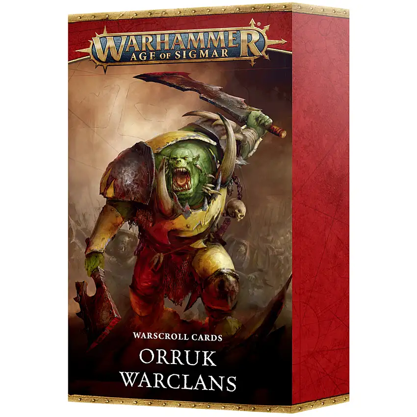 Warhammer Age of Sigmar: Warscroll Cards - Orruk Warclans (4th Edition) (Last Chance)