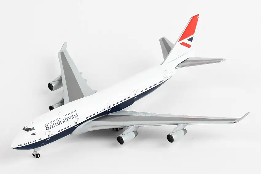 Herpa Wings HE533508 British 747-400 1/500 Negus 100Th Livery