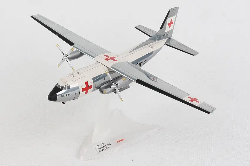 Herpa Wings HE570701 Balair C-160 1/200 International Red Cross