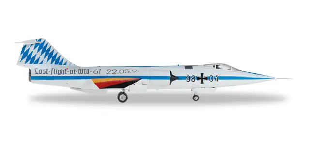 Herpa Wings HE580120 Luftwaffe F-104G 1/72 Wtd61 Last Flight
