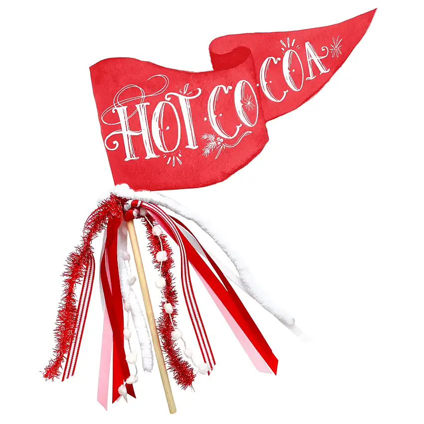 Hot Cocoa Party Pennant