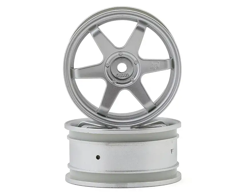HPI TE37 26mm Touring & Drift Wheels (Matte Chrome) (2) (0mm Offset)