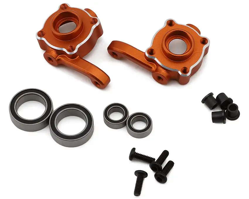 HPI Venture18 Aluminum Steering Knuckles (Orange) (2)