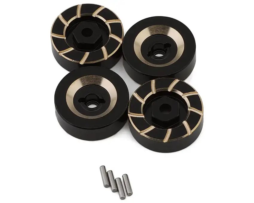 HPI Venture18 Heavy Brass 7mm Hex Hubs (Black) (4) (11g)