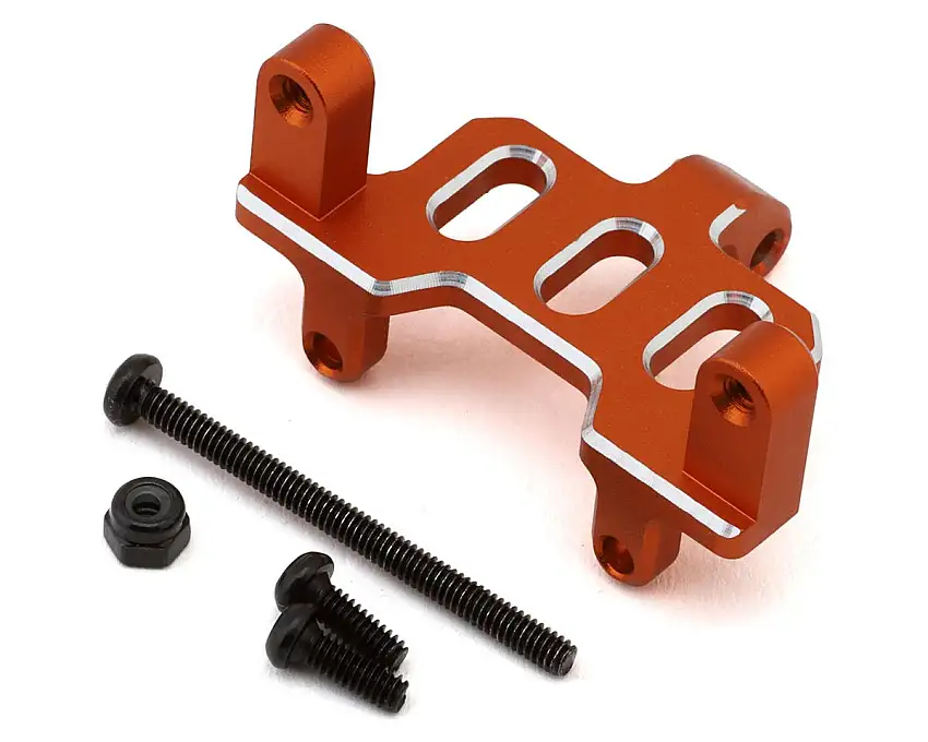 HPI Venture18 CNC-Machined Aluminum Steering Servo Mount (Orange)