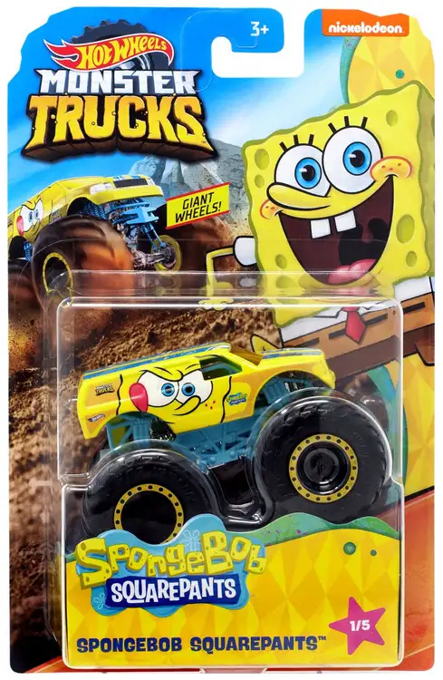 Hot Wheels Monster Trucks Spongebob Squarepants Diecast Car #1/5