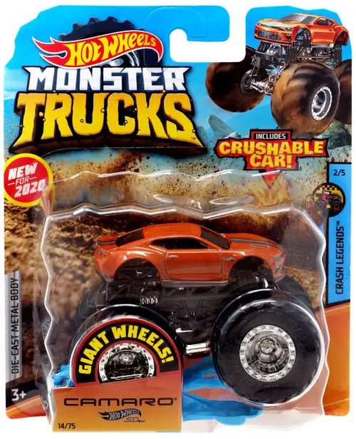 Hot Wheels Monster Trucks Camaro Diecast Car