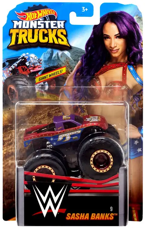 Hot Wheels Monster Trucks WWE Sasha Banks Diecast Car