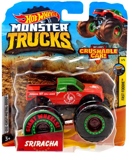 Hot Wheels Monster Trucks Fast Foodie Sriracha Diecast Car