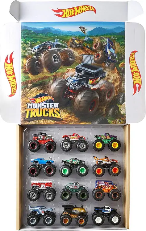 Hot Wheels Monster Trucks Ultimate Chaos! Exclusive Diecast Car 12-Pack