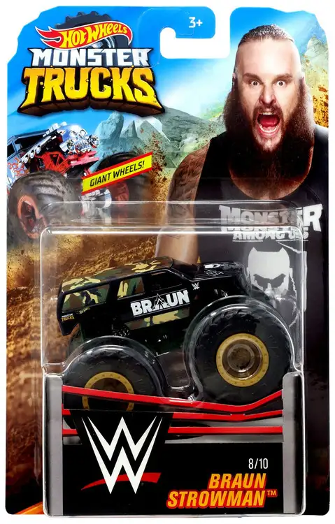 Hot Wheels Monster Trucks WWE Braun Strowman Diecast Car