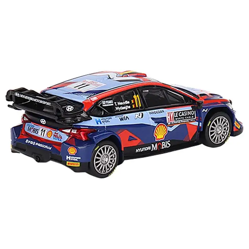 Hyundai i20 N Rally1 Hybrid #11 Thierry Neuville - Martijn Wydaeghe "Hyundai Shell Mobis WRT" 3rd Place "Monte Carlo Rally" (2023) Limited Edition to 3960 pieces Worldwide 1/64 Diecast Model Car by Mini GT