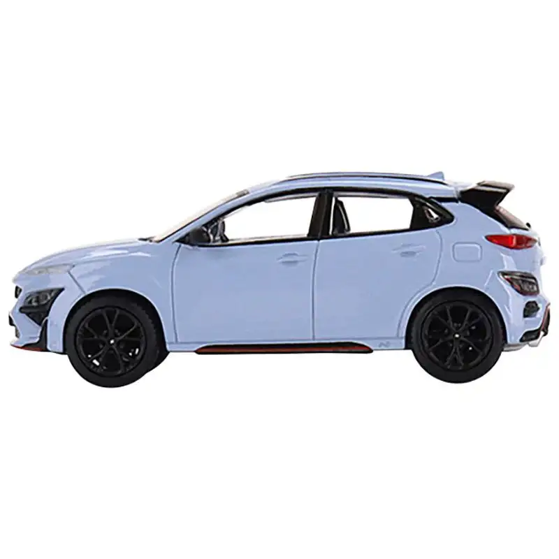 Hyundai Kona N Performance Light Blue Limited Edition to 1800 pieces Worldwide 1/64 Diecast Model Car by Mini GT