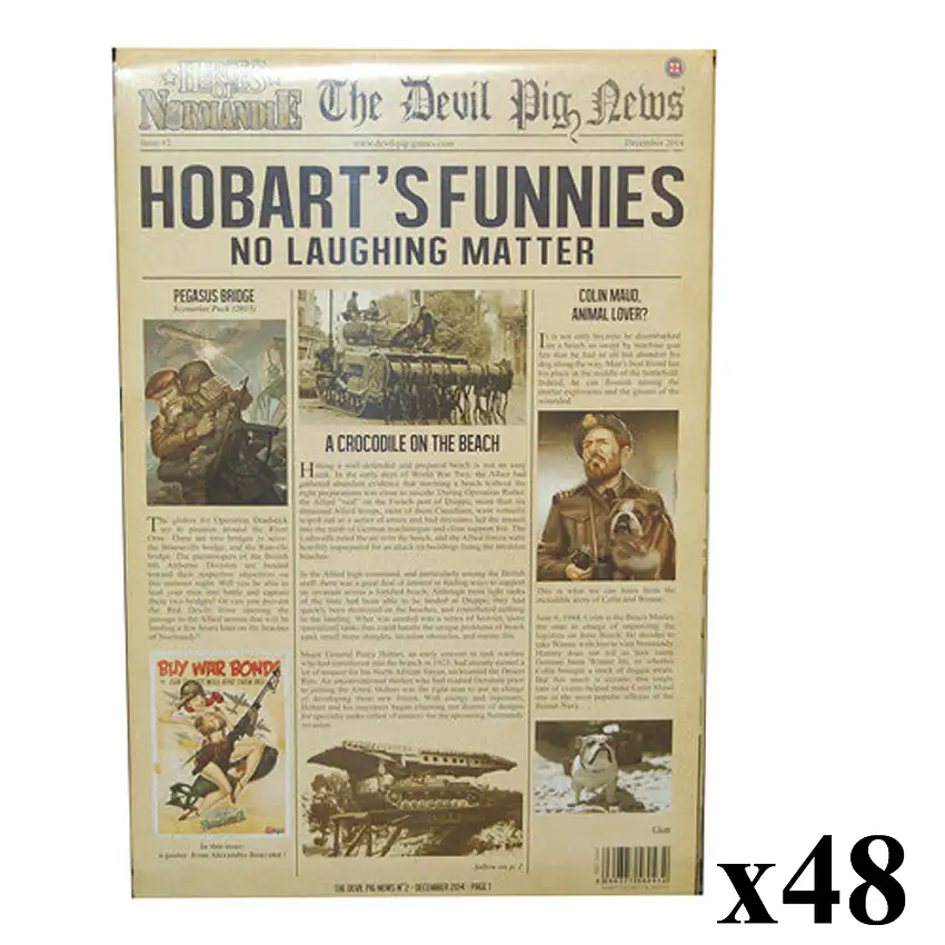 Heroes of Normandie: Gazette #2 - Hobart's Funnies CASE (48) (Last Chance)