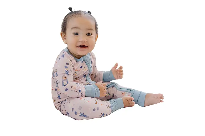 Nutcracker Print Bamboo Zippy Romper