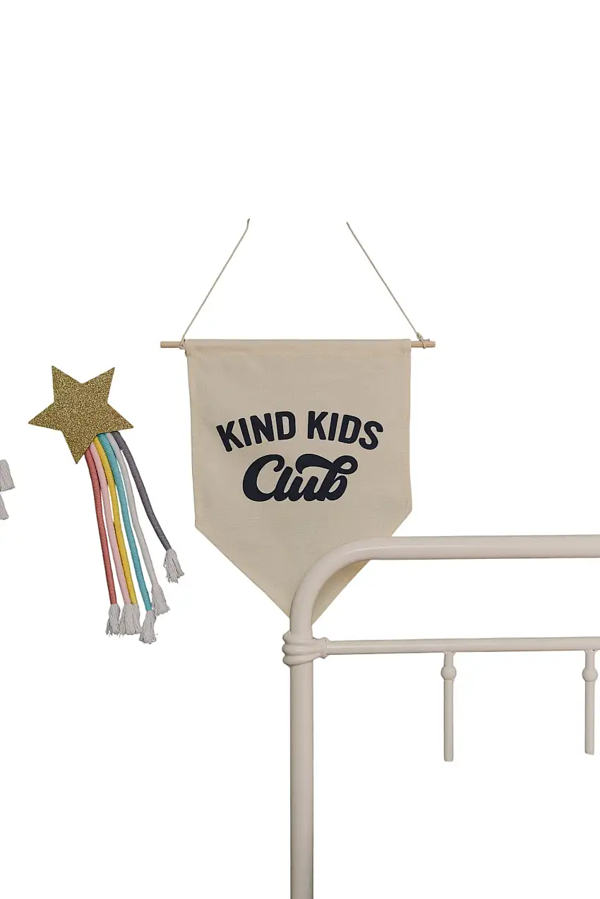 Kind Kids Club Canvas Pennant