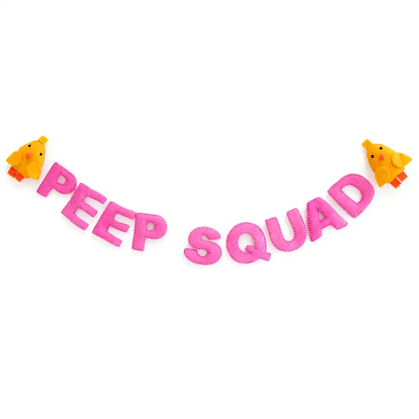 Peep Squad Felt Garland