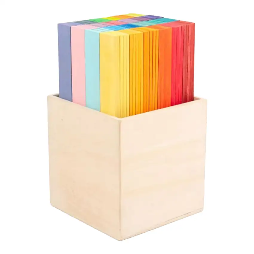 120 Pcs Stained Leonardo Building Sticks - Da Vinci's Bridge