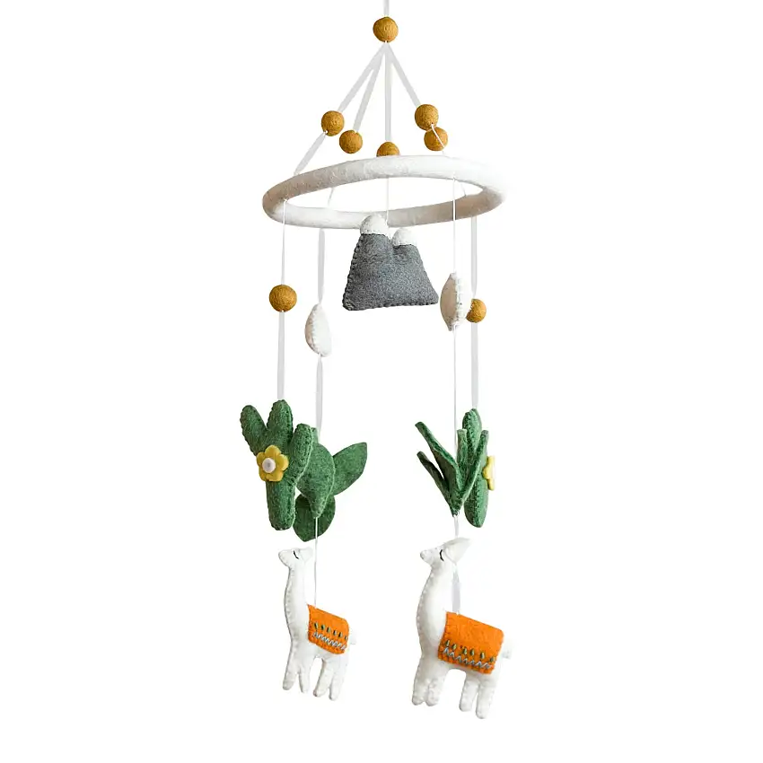 Felt Baby Mobile - Llama