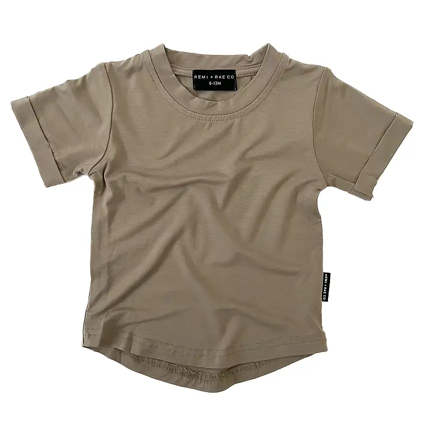 Bamboo Basic Tee - Dune