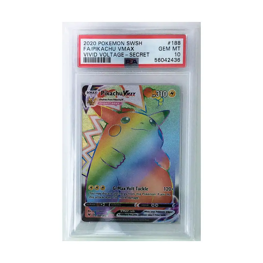 Pikachu Vmax (SR) - Vivid Voltage - PSA 10
