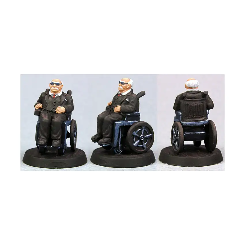 Rich Old Man in Wheelchair