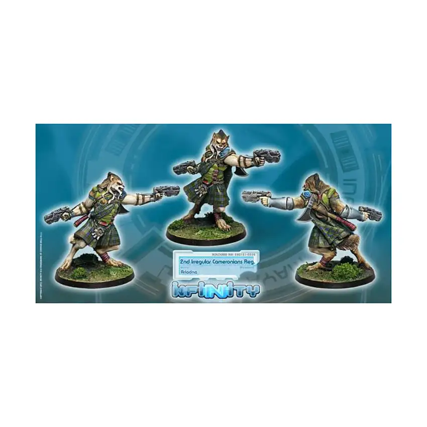 2nd Irregular Cameronians Reg. w/2 Chain Rifles