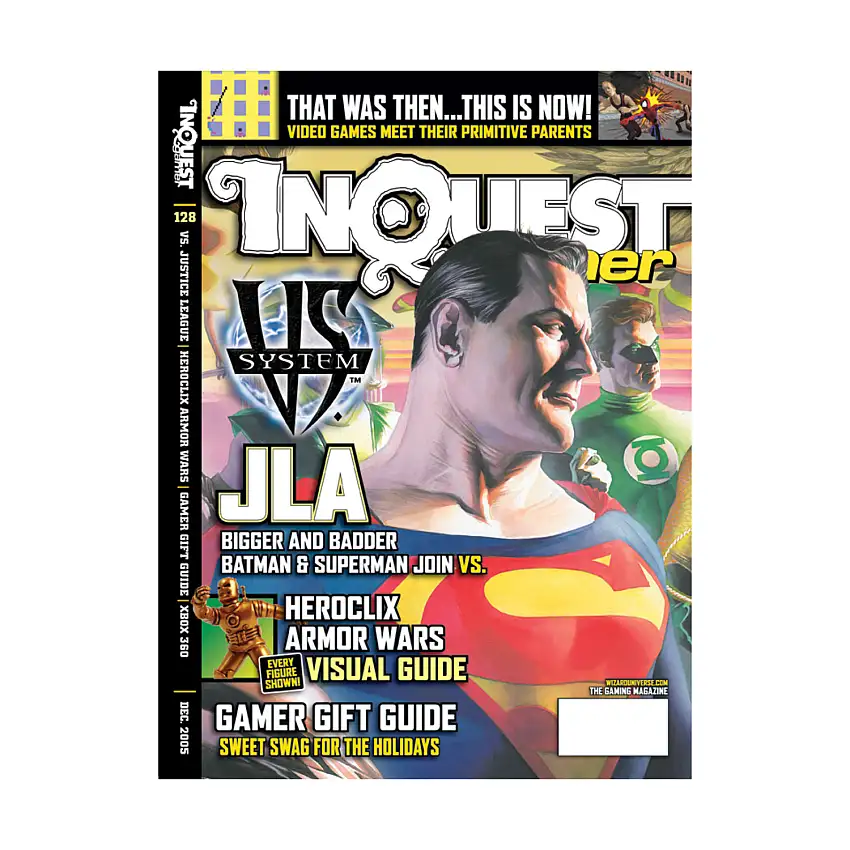 #128 "Vs. System JLA, Heroclix Armor Wars, Gamer Gift Guide"