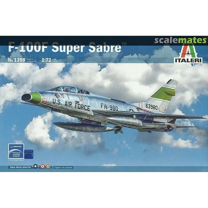 ITA1398 1:72 Italeri F-100F Super Sabre