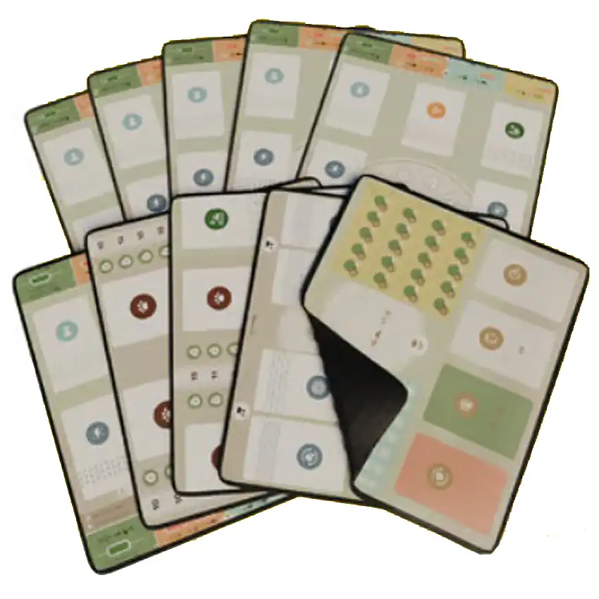 Earth: 10-Piece Neoprene Player Board Mat Set