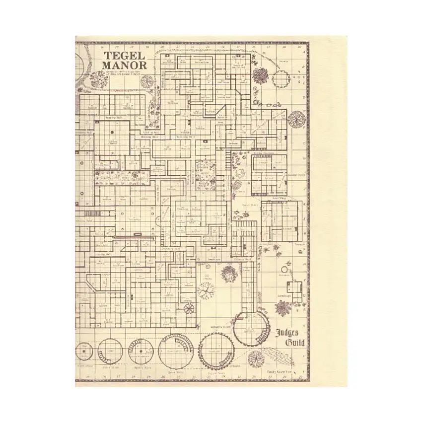 Tegel Manor - 17" x 11" Overview Map (Judges)