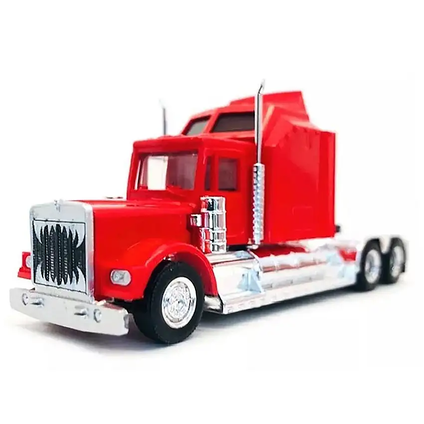 Kenworth W900 with Extra Large Sleeper Red 1/87 (HO) Plastic Model Car by Promotex